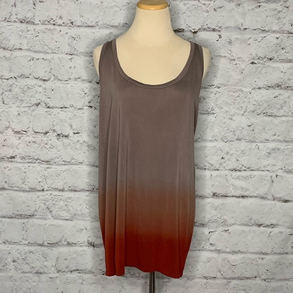 Maj Tops - Maj Gray Terracota Hombre Tie Dye Racerback Top